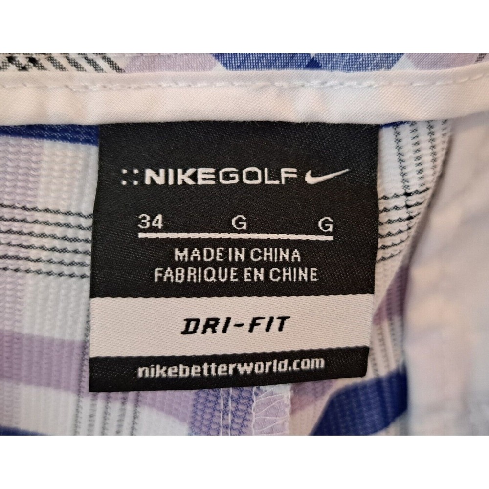 Men's Nike Dri Fit Embroidered Logo Golf Shorts 34 Moisture Wicking Modern Fit - Picture 5 of 6
